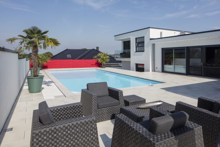 Swimmingpool/Outdoorpool Folienbecken mit Ecktreppe